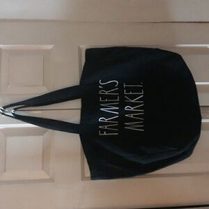 Rae Dunn Farmers Market Black Tote